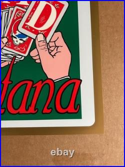 GRATEFUL DEAD POSTER 1991 SANTANA Double SIDED LAS VEGAS GRAHAM Vintage 1st