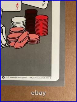 GRATEFUL DEAD POSTER 1991 SANTANA Double SIDED LAS VEGAS GRAHAM Vintage 1st