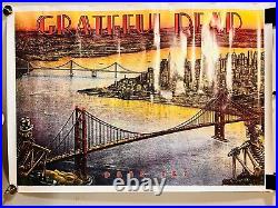 GRATEFUL DEAD Poster DEAD SET Huge 54x38 San Francisco 1981 VTG Golden Gate