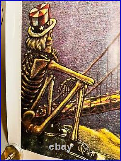 GRATEFUL DEAD Poster DEAD SET Huge 54x38 San Francisco 1981 VTG Golden Gate