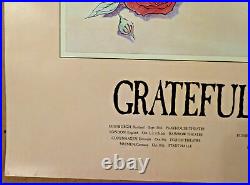 GRATEFUL DEAD STANLEY MOUSE SKULL & ROSE POSTER FROM EARLY 80's