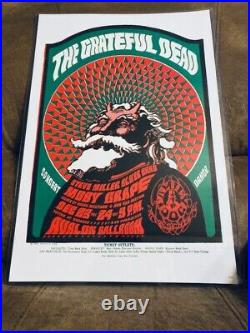 GRATEFUL DEAD & STEVE MILLER BAND'Avalon Ballroom' 1966 Concert Poster, 14x21
