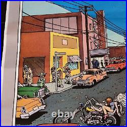 GRATEFUL DEAD Shakedown Street 1978 US PROMO POSTER JERRY GARCIA Gilbert Shelton