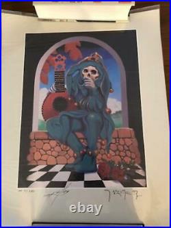 GRATEFUL DEAD The Jester Poster Artist Proof #'d /250 MOUSE KELLEY SIGNED RARE