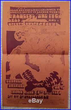 GRATEFUL DEAD VELVET UNDERGROUND FUGS Pittsburgh Concert Poster 1969 Gene King