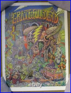 GRATEFUL DEAD jerry garcia concert POSTER david welker METALLIC VARIANT 120/175