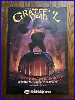 GRATEFUL DEAD poster 1988 Madison Square Garden New York John Scher presents