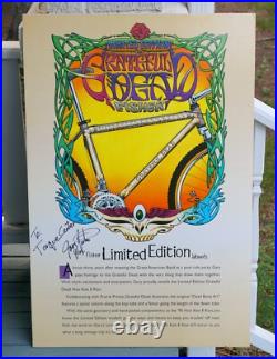 Gary Fisher Grateful Dead Poster RARE SIGNED 1990s Mountain Bike Museum Repack