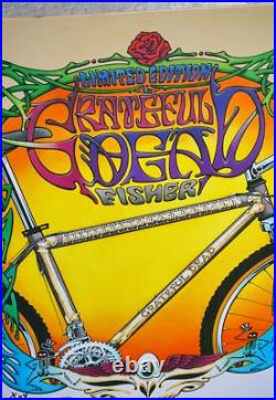 Gary Fisher Grateful Dead Poster RARE SIGNED 1990s Mountain Bike Museum Repack