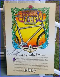 Gary Fisher Grateful Dead Poster RARE SIGNED 1990s Mountain Bike Museum Repack