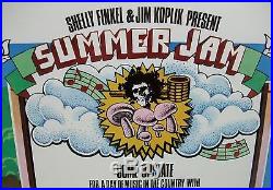 Genuine Original 1973 Summer Jam Concert Poster (16 x 22.5) Gratefuld Dead EX