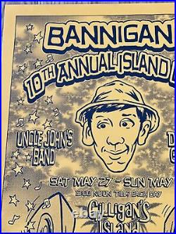 Gilligan's Island Original Concert Poster Signed #3! With Grateful Dead Cover Band