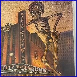 GratefuL Dead 1980 Radio City Music Hall Vintage Poster October