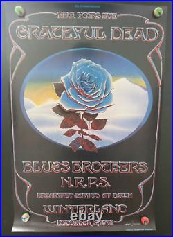 GratefuL Dead BLueS BrotherS MaSquerade BaLL BiLL Graham WinterLand 1978 PoSter