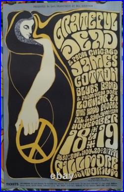 GratefuL Dead JameS CoTTon BG38-2 BiLL Graham FiLLmore PoSter