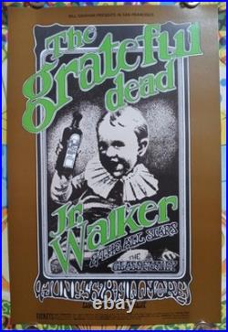 GratefuL Dead Junior WaLker BG176-2 BiLL Graham FiLLmore PoSter