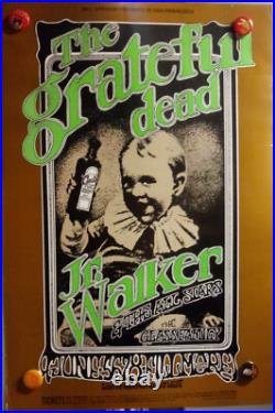 GratefuL Dead Junior WaLker BG176 BiLL Graham FiLLmore FirSt Print 1969 PoSter