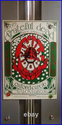 GratefuL Dead OXford CircLe AVaLon BaLLrOOm FD33-3 FamiLY Dog PoSter