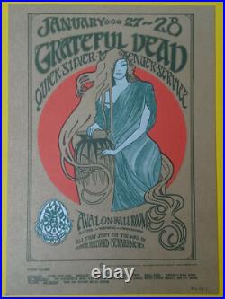 GratefuL Dead QuickSiLVer FD45 AVaLon BaLLrOOm 1967 PoStcard