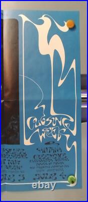 GratefuL Dead Santana BG287-2 BiLL Graham CLoSing Of The FiLLmore 1971 PoSter