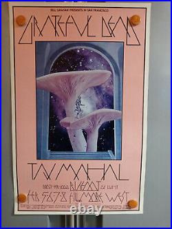 GratefuL Dead Taj MahaL BG216 BiLL Graham FiLLmore PoSter