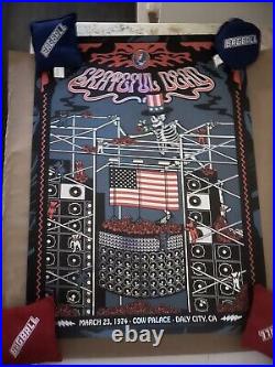 Grateful DEAD Poster/ MILESTONES 9/ WALL OF SOUND/ Daly City, CA 1974