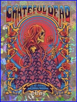 Grateful Dead (11/6/1970) Rose Garden Foil Variant Poster by Zazzcorp Sold Out