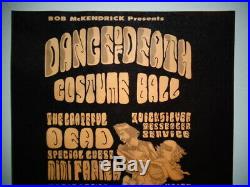 Grateful Dead 1966 DANCE OF DEATH AOR 2.143 Original Cal Hall Handbill