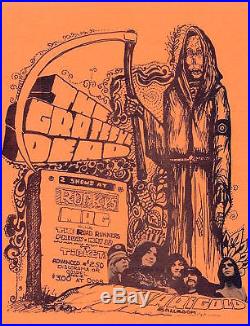 Grateful Dead 1967 ORIGINAL Marigold Ballroom ORANGE Handbill