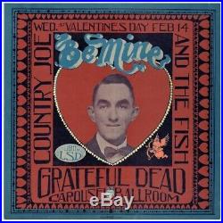 Grateful Dead 1968 Carousel Ballroom HIGH GRADE Stanley Mouse Be Mine Poster