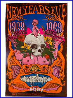 Grateful Dead 1968 Original 1st Print Lee Conklin Winterland BG 152 AOR Poster