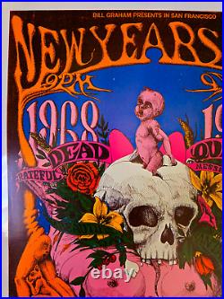 Grateful Dead 1968 Original 1st Print Lee Conklin Winterland BG 152 AOR Poster