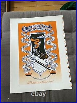 Grateful Dead 1968 Trip & Ski Lake Tahoe Poster Printers Proof Rare Vintage