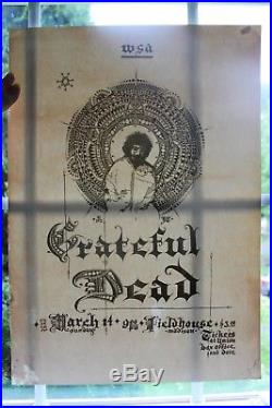 Grateful Dead 1971 U of Wisconsin Fieldhouse Original Concert Poster NONE RARER