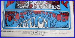 Grateful Dead 1977 Avalon Ballroom San Francisco Kelley/Mouse poster distress