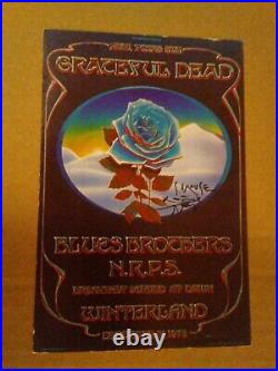 Grateful Dead 1978 NEW YEARS EVE 1st print and postcard set plus second huge pr