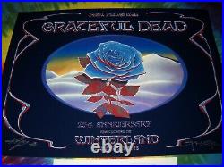 Grateful Dead 1978 New Year Eve Winterland Blue Rose Mouse/kelley Concert Poster