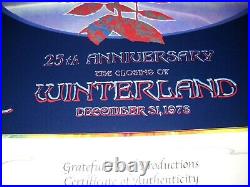 Grateful Dead 1978 New Year Eve Winterland Blue Rose Mouse/kelley Concert Poster