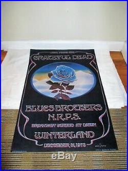 Grateful Dead 1978 Winterland New Years Eve Concert Poster Blues Brothers NRPS