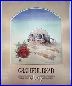 Grateful Dead 1981 Stanley Mouse Europe Tour Poster First Print