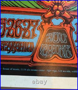 Grateful Dead 1982 Hawaii poster Rick Griffin Art Second Print