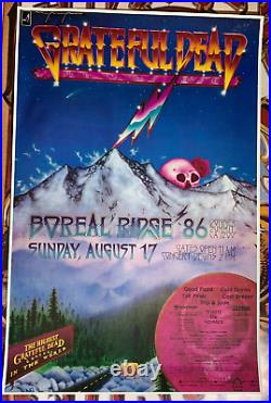 Grateful Dead 1986 Boral Bridge Donner Summit Concert Poster Msc-dos. 1986.08.17