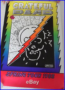 Grateful Dead 1988 Spring Tour Peter Max Poster