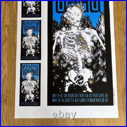 Grateful Dead 1995 Alton Kelley Uncut Variant 4 Venues