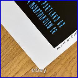 Grateful Dead 1995 Alton Kelley Uncut Variant 4 Venues