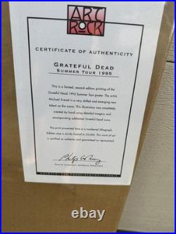 Grateful Dead 1995 Hand Numbered Poster Jerry Garcia 2130/25000 Grateful Dead