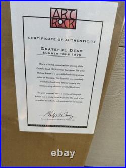Grateful Dead 1995 Hand Numbered Poster Jerry Garcia 2130/25000 Grateful Dead