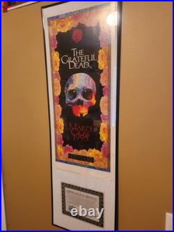 Grateful Dead 1995 Mardi Gras Poster And Certificate Of Authenticity #21/7500