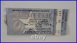 Grateful Dead 1995 Summer Tour Poster/Giants Stadium Tickets #489/25,000