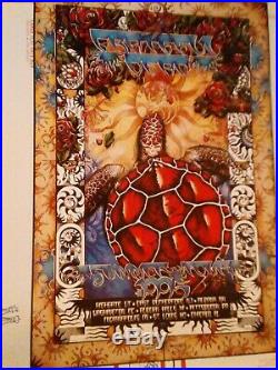Grateful Dead 1995 summer tour poster everett mint condition rare ships today